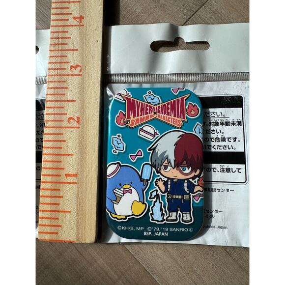 My Hero Academia Sanrio Pin Button Can Badge Todoroki Sam Tenya Cinnamoroll - Picture 4 of 6